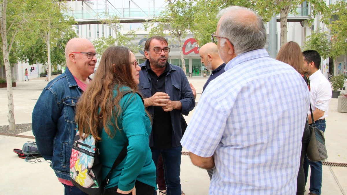 El secretari general d'UGT Catalunya, Camil Ros, ha visitat la URV aquest dijous.