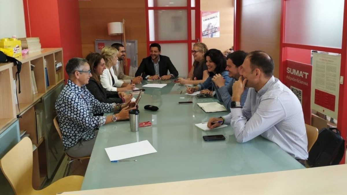 Imatge dels nou regidors del PSC que formaran part del nou govern municipal de Tarragona.