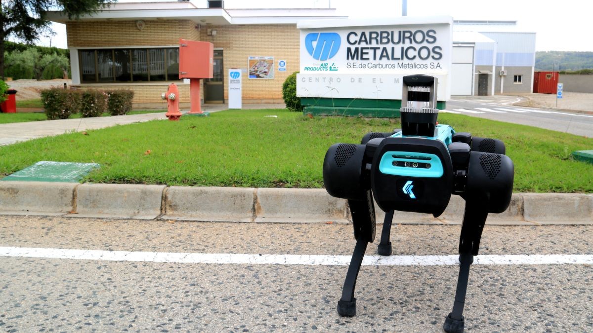 El gos robot compta amb un sistema pioner que es provarà a la planta del Morell.
