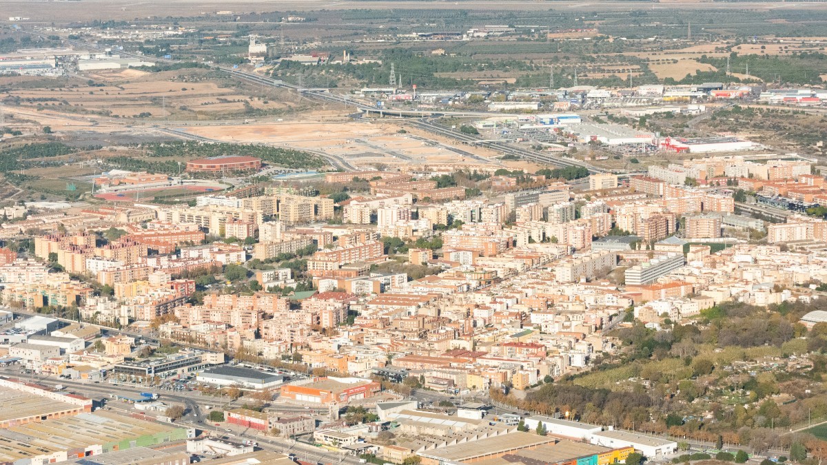Imatge aèria dels Barris de Ponent de Tarragona.