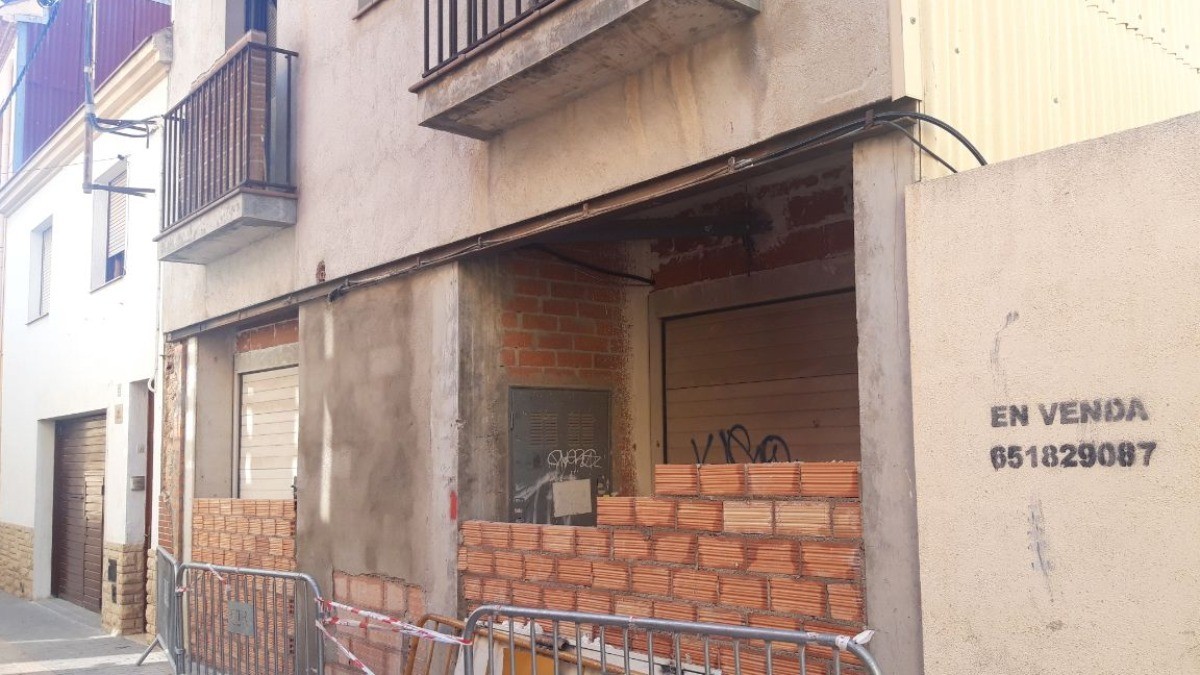 El consistori ha decidit tapiar l'habitatge del carrer de la Cristina Baixa.