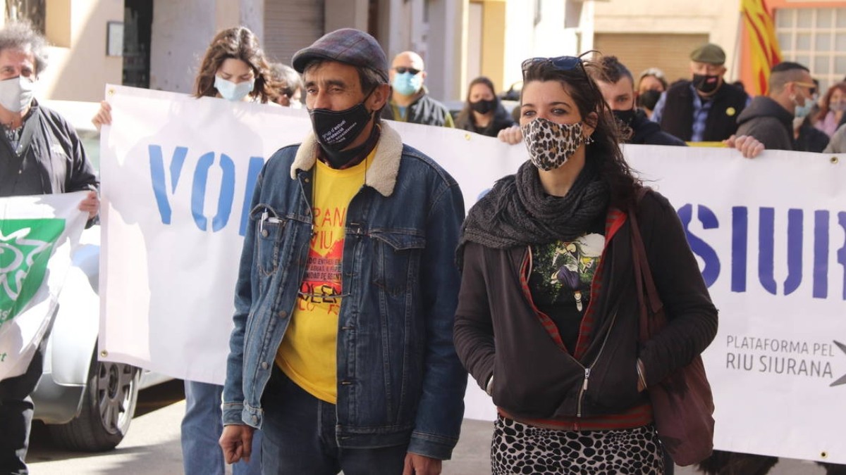 Imatge d'arxiu dels activistes Andreu Escolà i Anaïs Estrems.