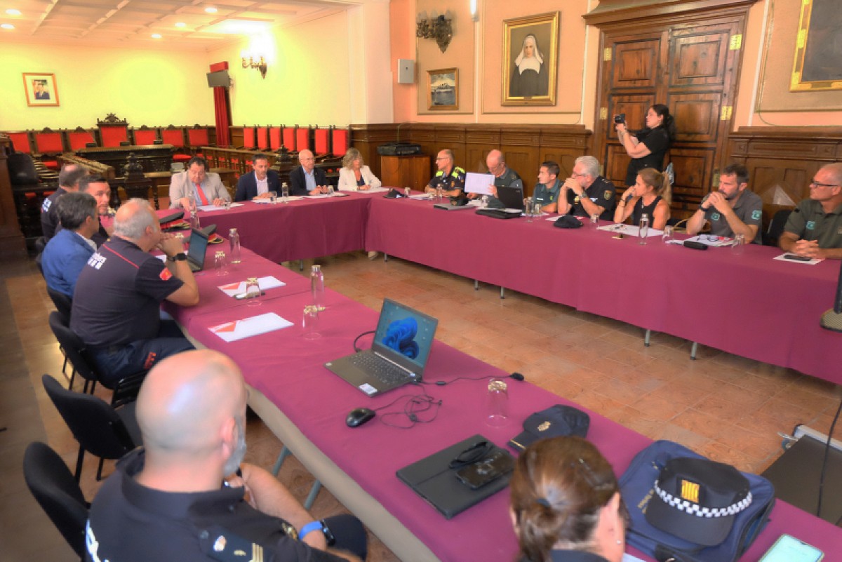 Junta Local de Seguretat de Tortosa en què ha participat el conseller d'Interior de la Generalitat, Joan Ignasi Elena