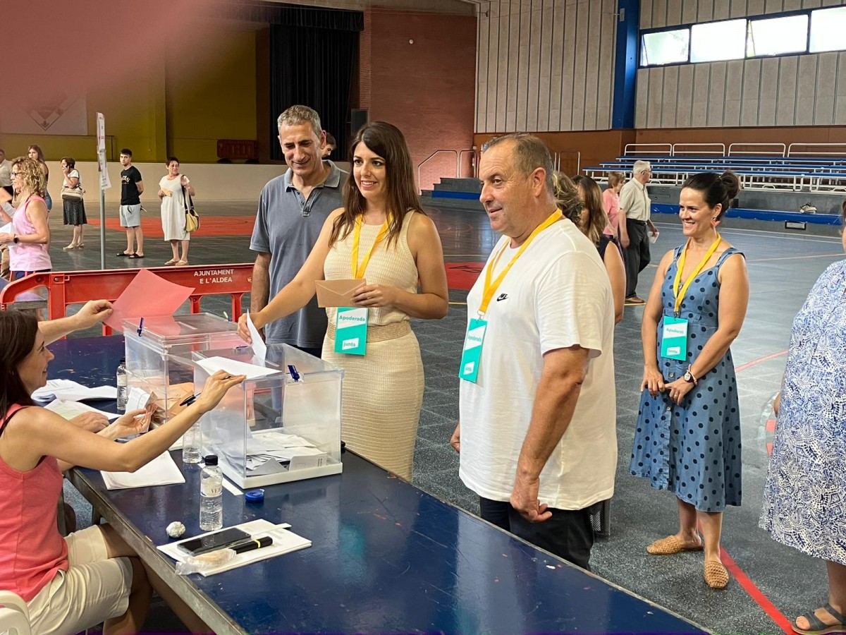 La candidata ebrenca de Junts al Congrés ha votat este migdia a L'Aldea