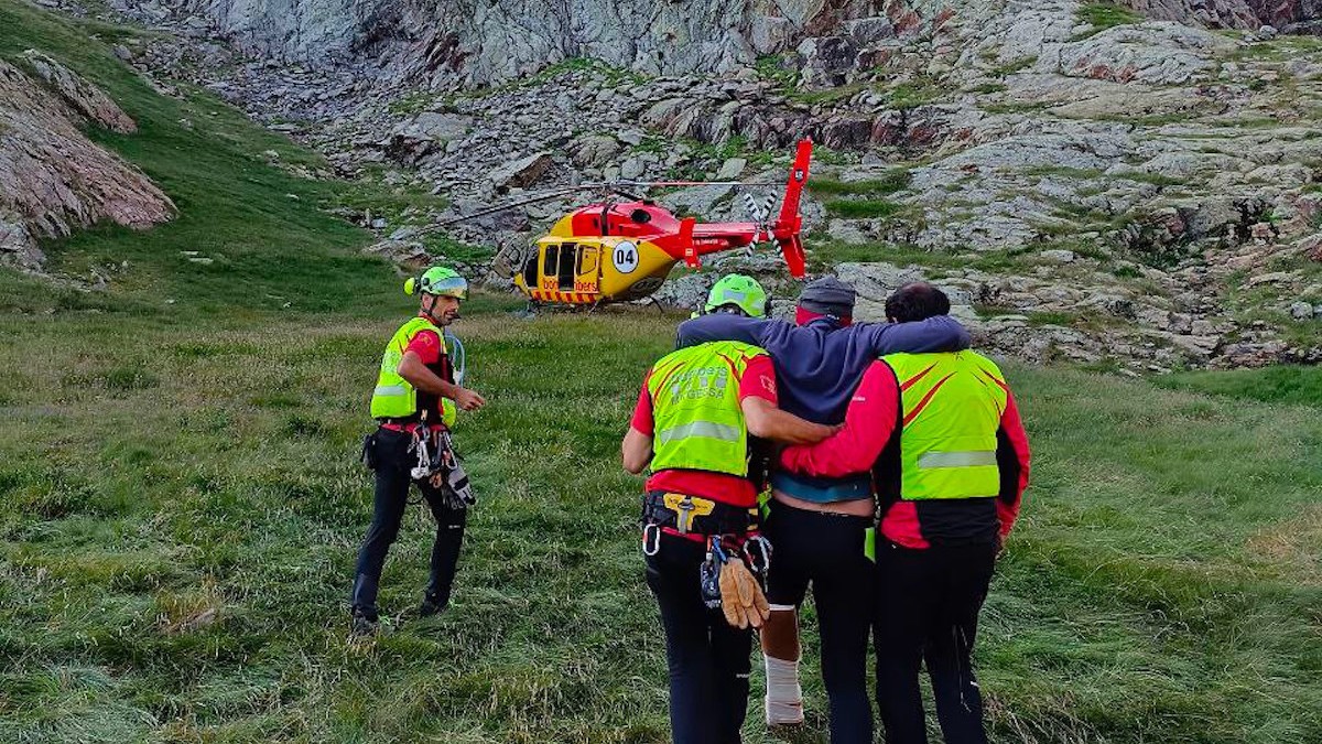 Un home ferit al peu sent rescatat aquest dilluns a Lladorre