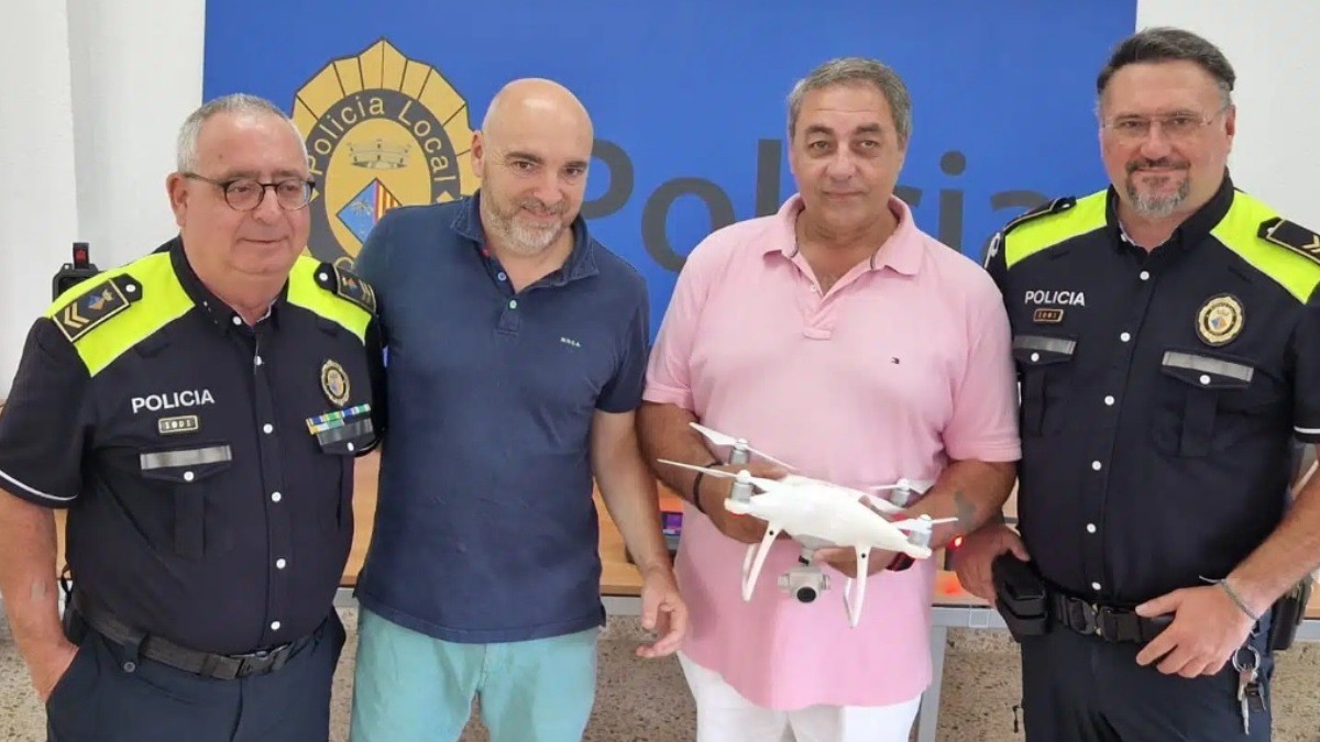 El dron que han regalat a la policia de Cunit.