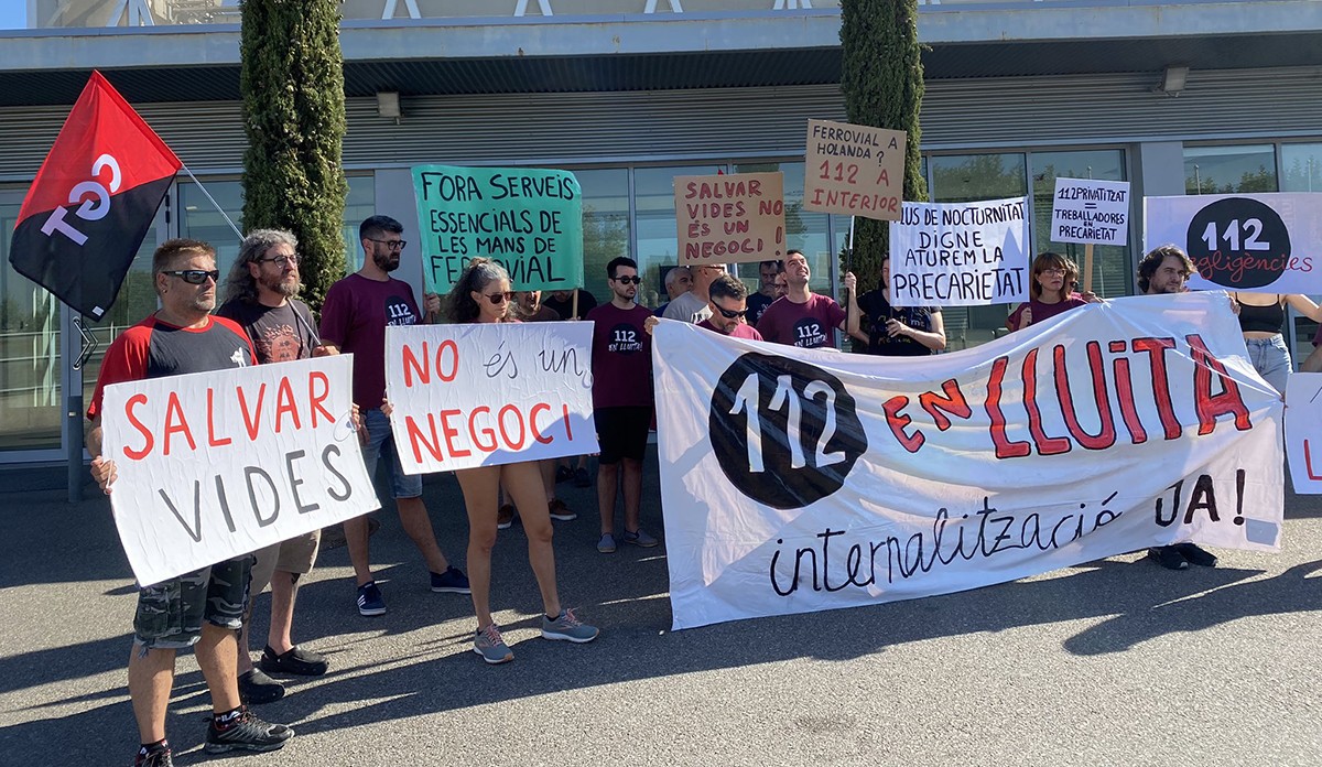 La vaga parcial indefinida dels treballadors del 112 de Reus es va iniciar el passat mes d'agost.