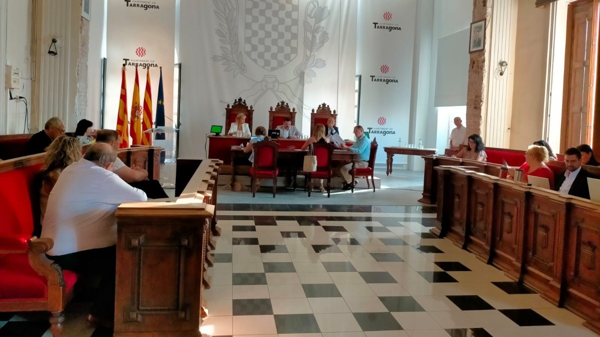 El plenari de l'Ajuntament de Tarragona s'ha reunit aquest dilluns al matí.