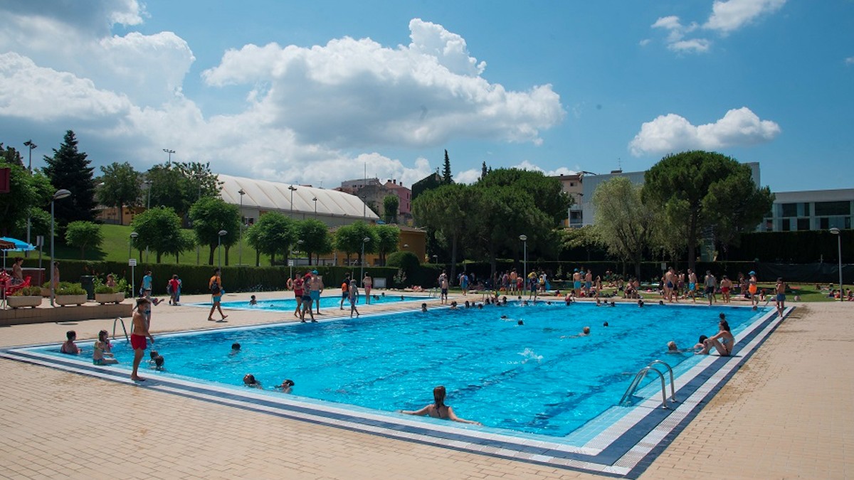 La piscina de l'Illa Esportiva de Castellbisbal