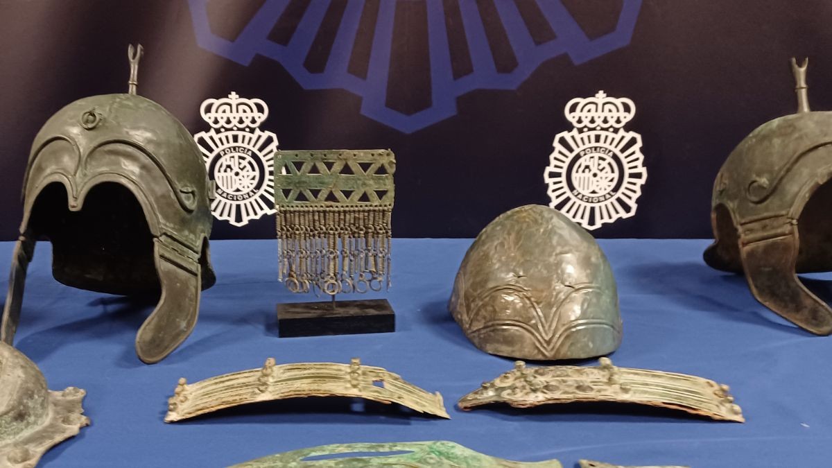 Imatge d'algunes de les peces recuperades que es mostraven il·legalment al museu tarragoní.