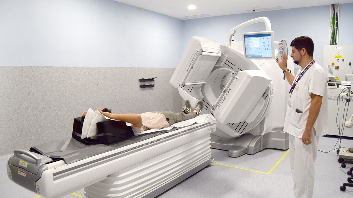 Imatge de la nova gammacàmera de l'hospital Sant Joan de Reus.