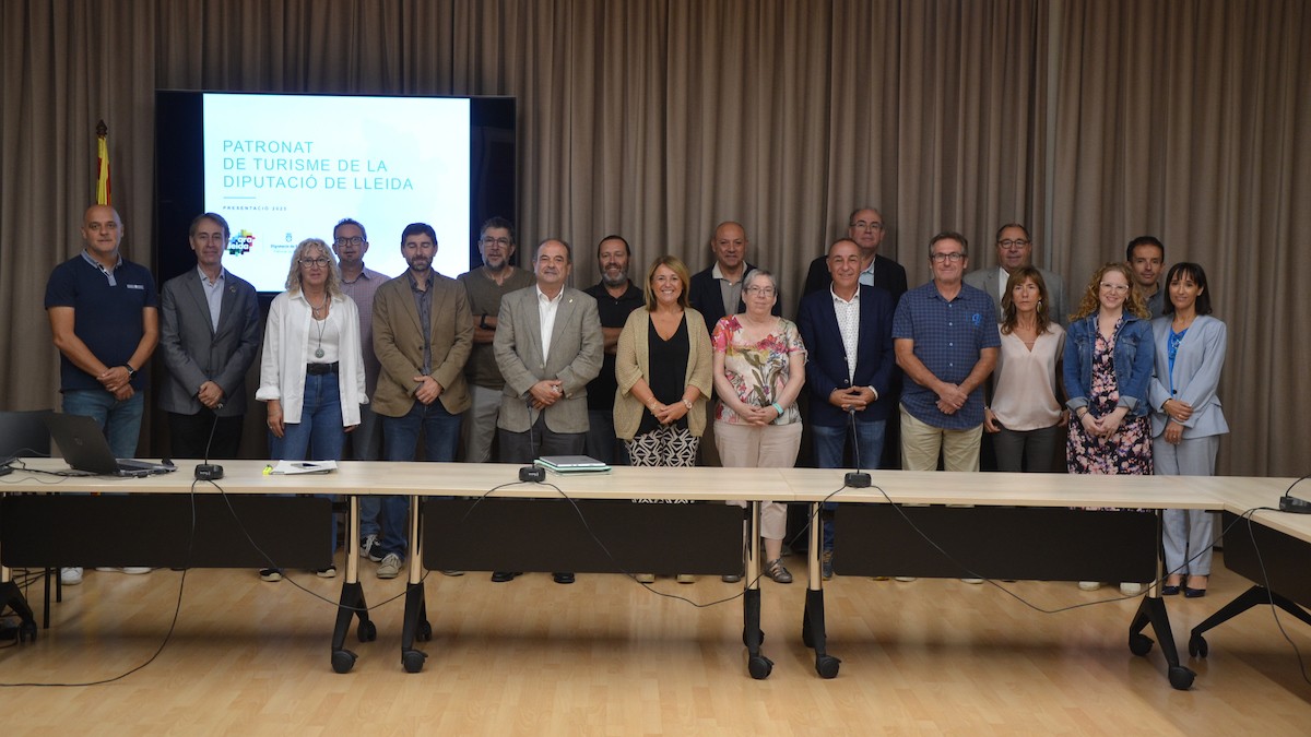 Els nous membres del consell d'administració, aquest dimarts a Lleida