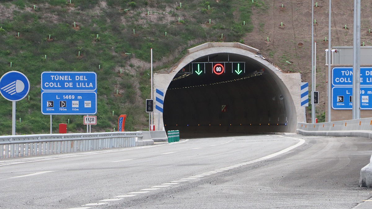 El túnel del Coll de Lilla es va obrir el passat mes d'octubre.