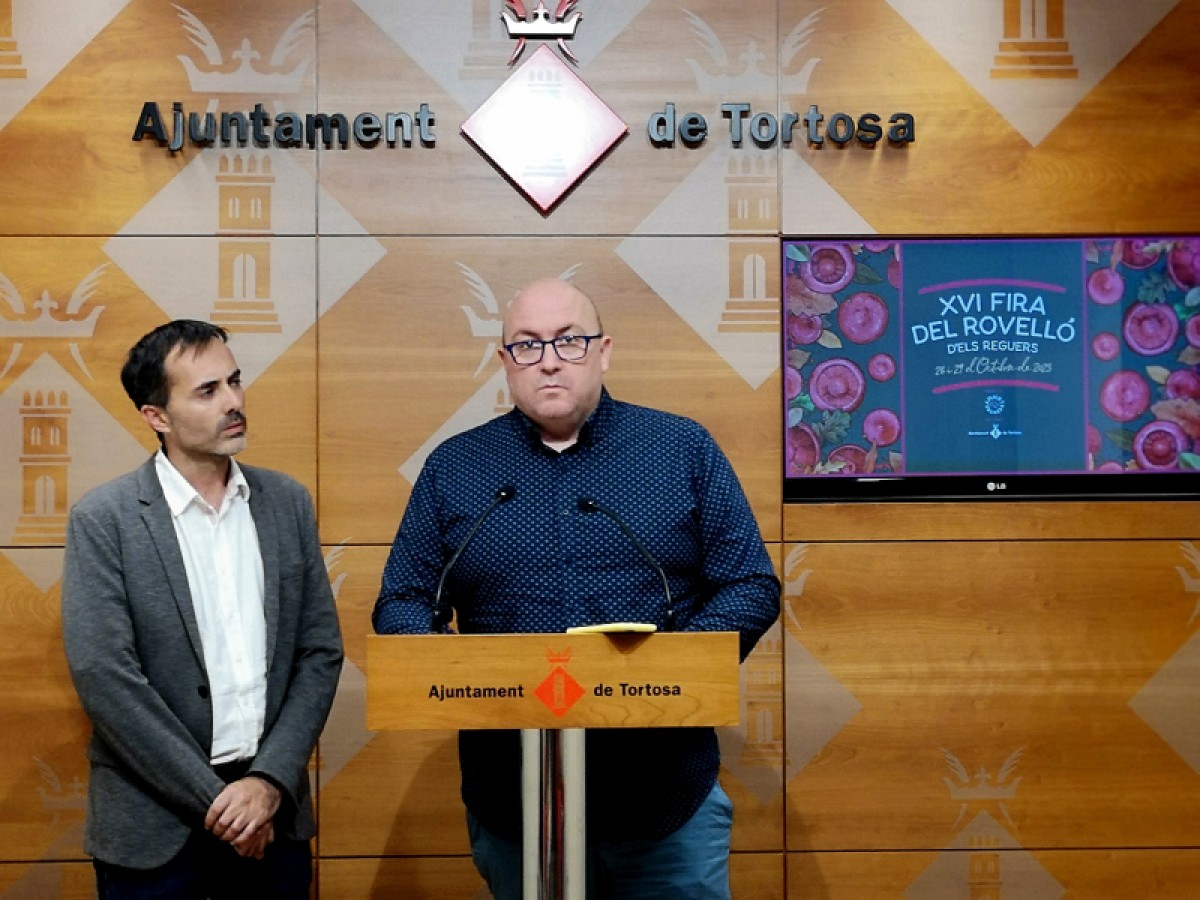 Josep Lluís Borràs, alcalde dels Reguers ha presentar les activitats de la nova edició de la Fira del Rovelló 