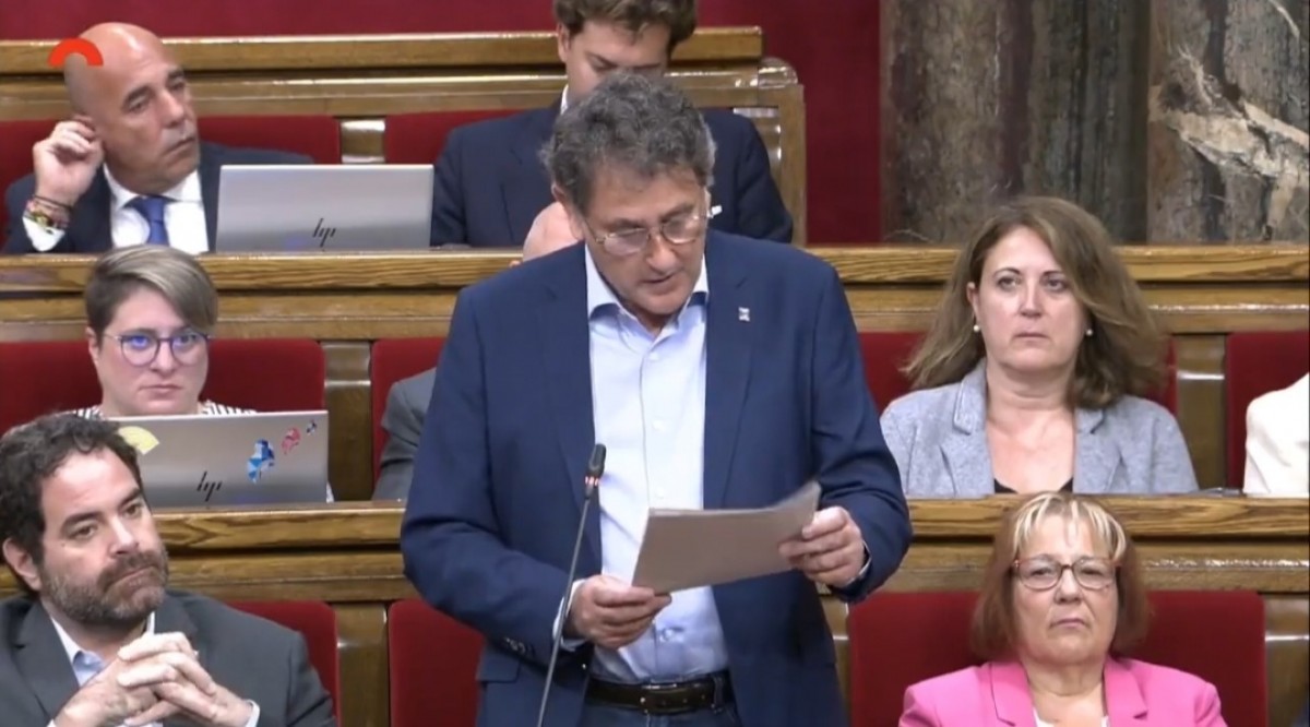 Intervenció del parlamentari ebrenc del PSC, Joaquim Paladella, al Parlament de Catalunya 