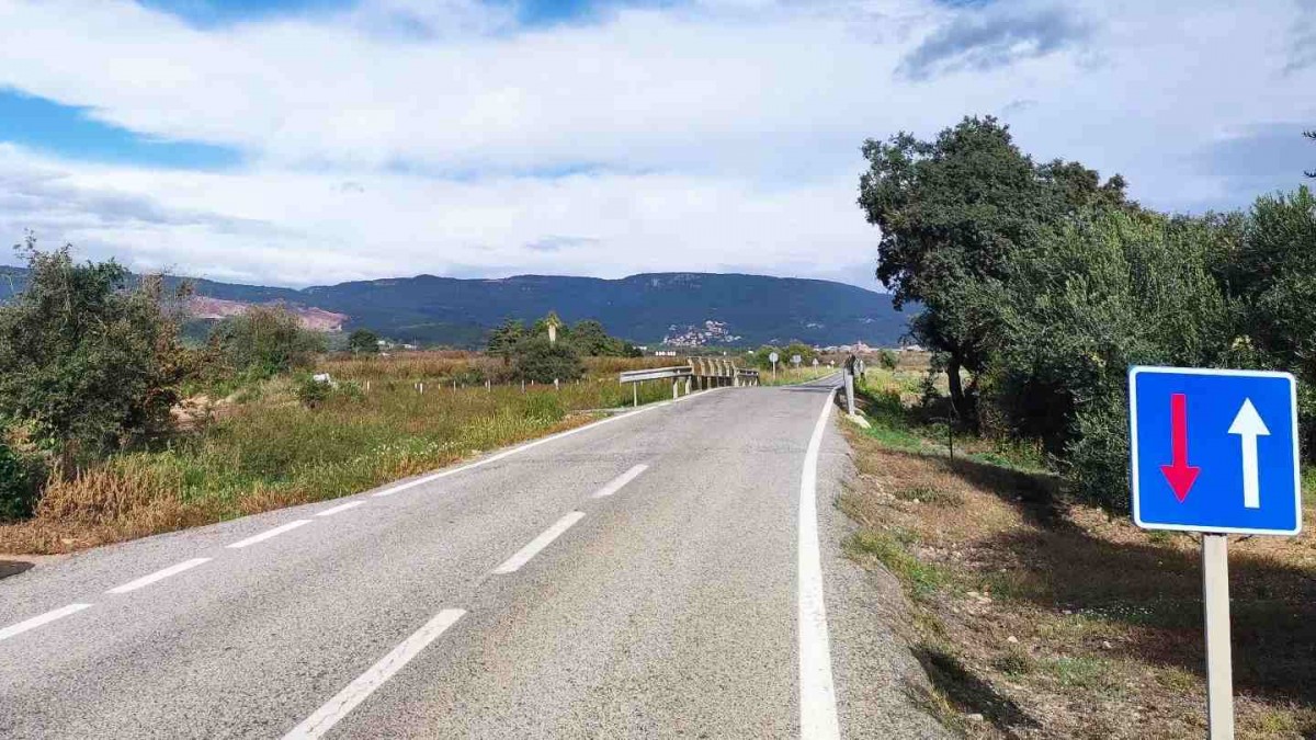 Imatge de la carretera afectada 