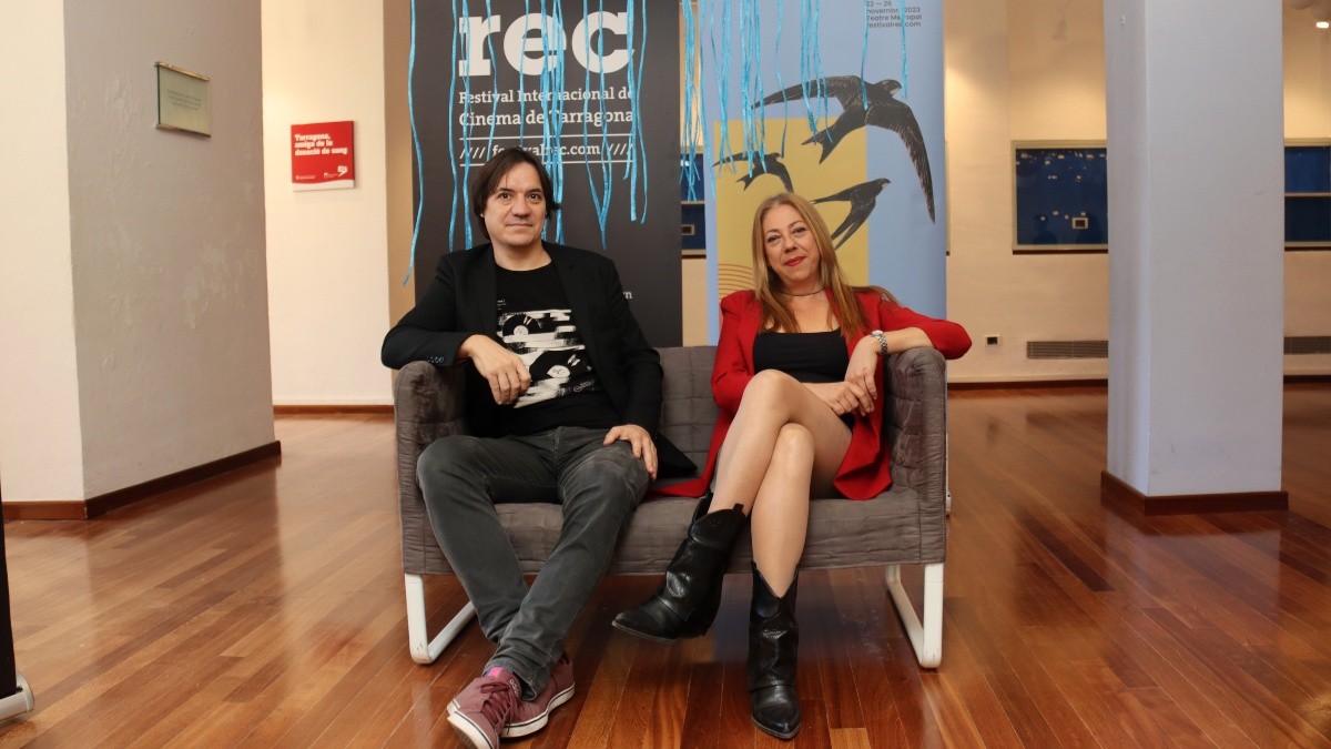 El director artístic i la directora executiva del Festival REC de Tarragona, Xavier Garcia i Eva Vallès.