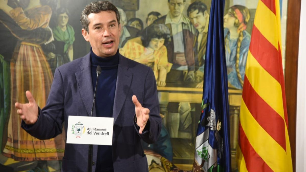 L'alcalde del Vendrell, Kenneth Martínez, ha fet l'última roda de premsa del 2023.
