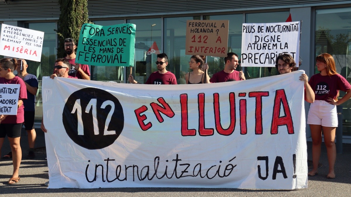 Els treballadors del 112 de Reus van iniciar la vaga el passat mes d'agost.