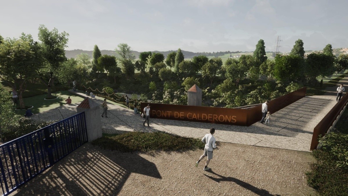 Imatge virtual de com quedarà el Pont dels Calderons una vegada s'executin les obres.