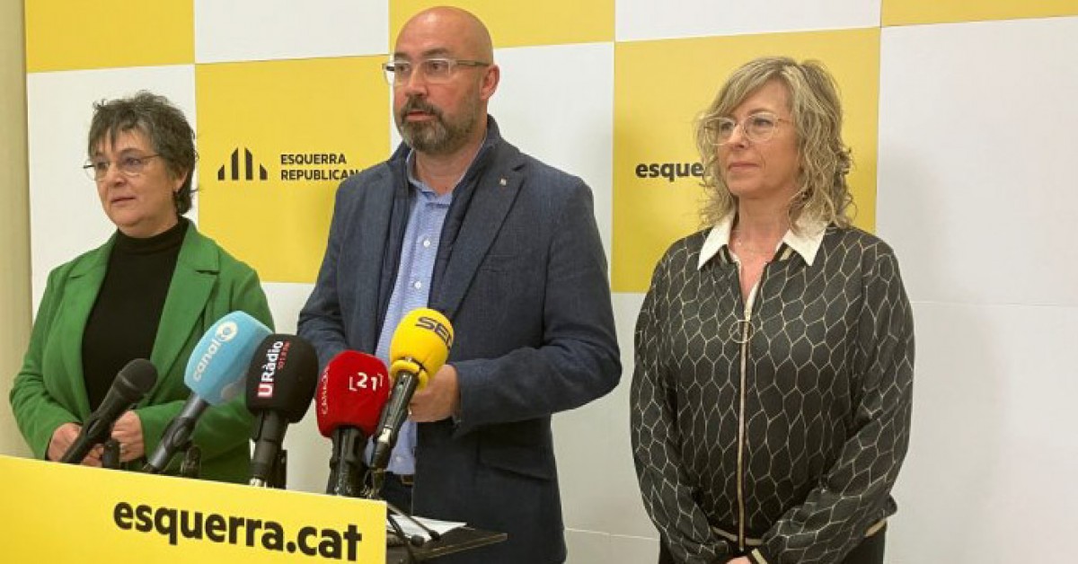 Roda de premsa de la Federació Ebrenca d'Esquerra Republicana de Catalunya 