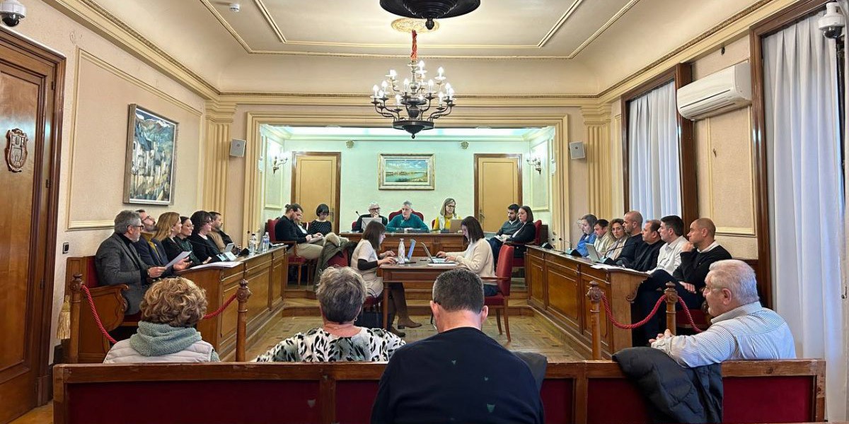 Ple municipal del mes de febrer a l'Ajuntament d'Amposta 