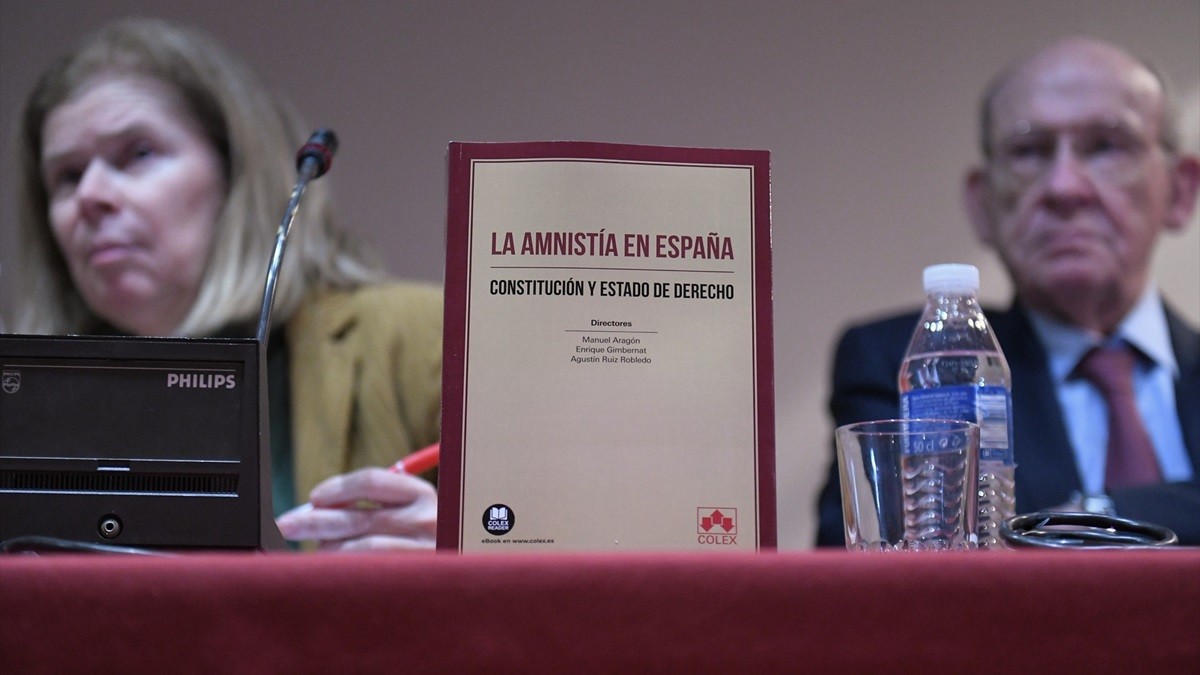 Presentació d'un volum sobre l'amnistia celebrada a Madrid.