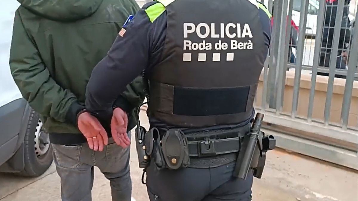 Imatge d'un dels lladres detinguts a Roda de Berà.