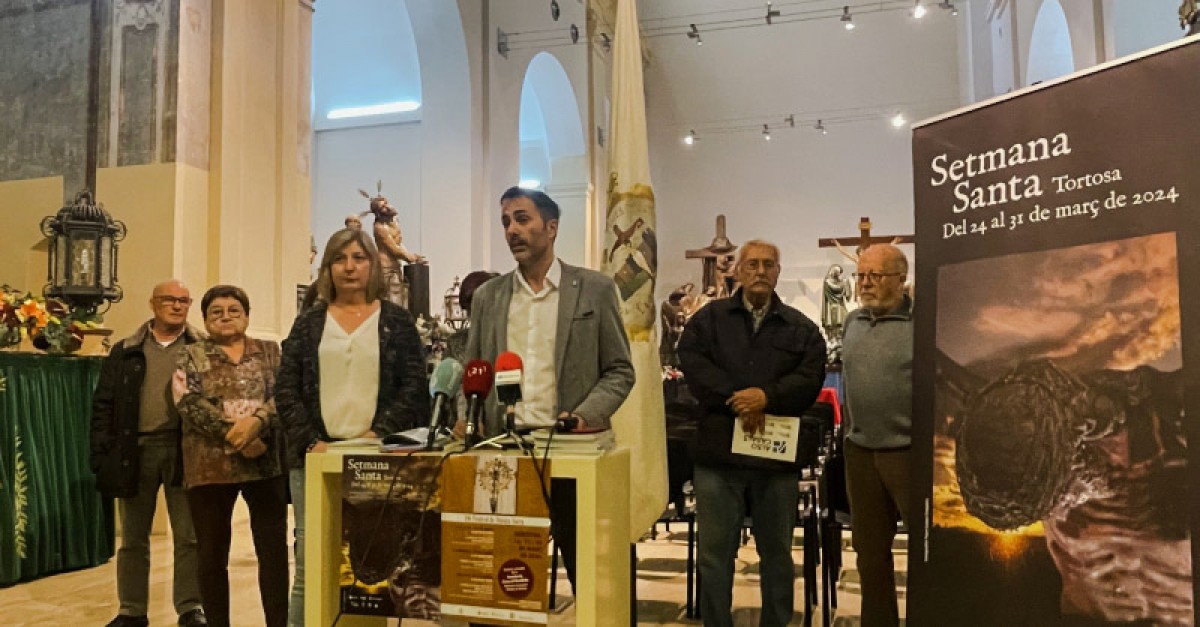 Presentació dels actes de la Setmana Santa 2024 a Tortosa 