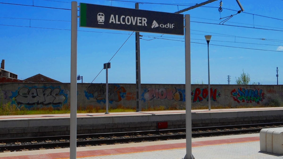 Imatge de l'estació d'Alcover