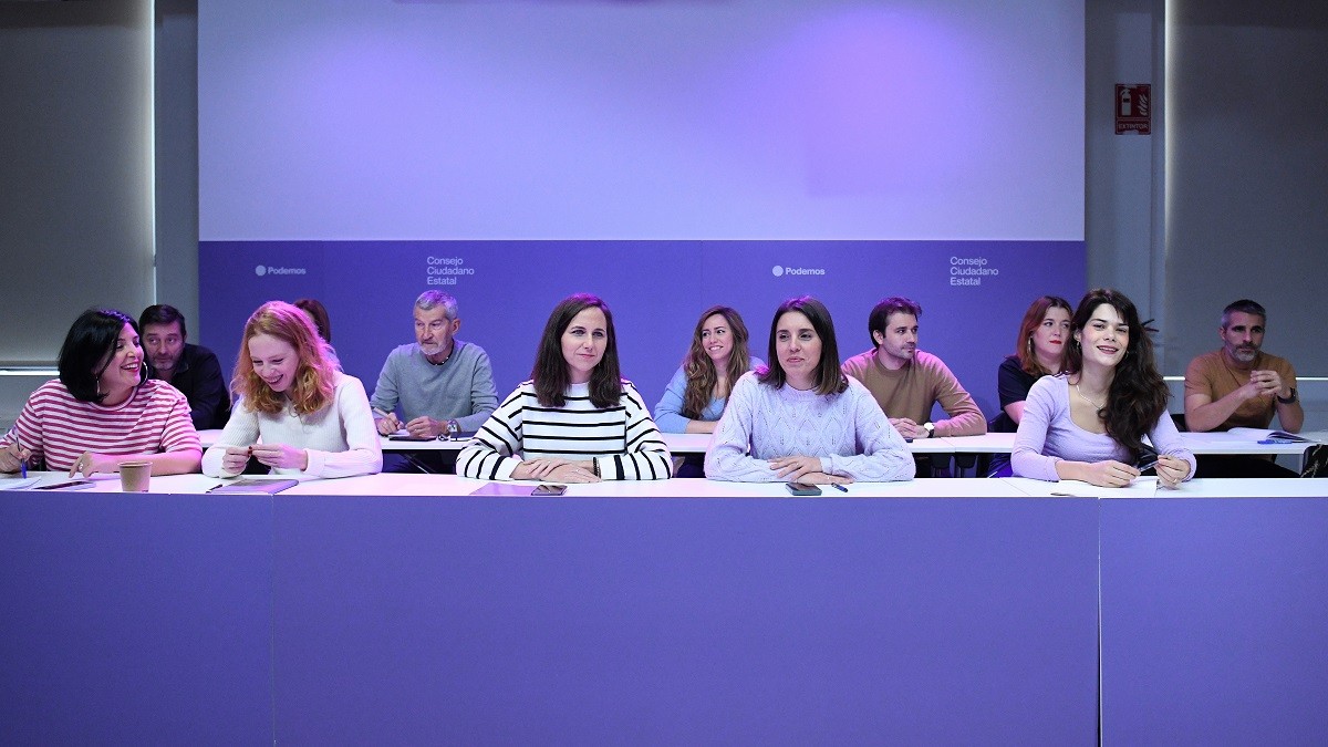 Dirigents de Podem, en una imatge d'arxiu