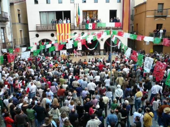 La Festa del Grito sempre es fa a la plaça Major de Sant Joan