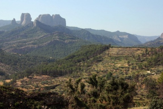 Les Roques de Benet al parc natural dels Ports d'Horta de Sant Joan. 