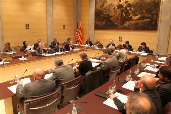 Un ple de la Diputació de Girona del passat mandat