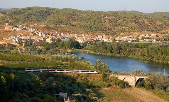 Vista del municipi de Garcia, a la Ribera d'Ebre 