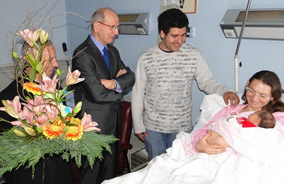 La Mònica, el primer nadó de 2013 a Osona