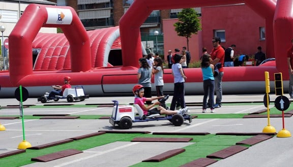 La caravana d educaci vi ria de la Fundaci Mapfre a Montmel