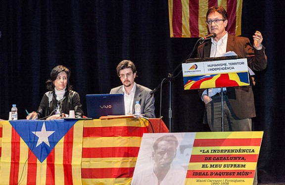 Xavier Farrés a la primera convenció nacional del Moviment Demòcrata Català