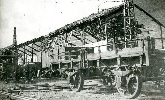 L'estació de Ripoll, destruïda