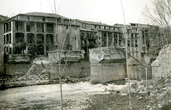 El pont de «Ripoll al coll de Coubet», destruït pels republicans