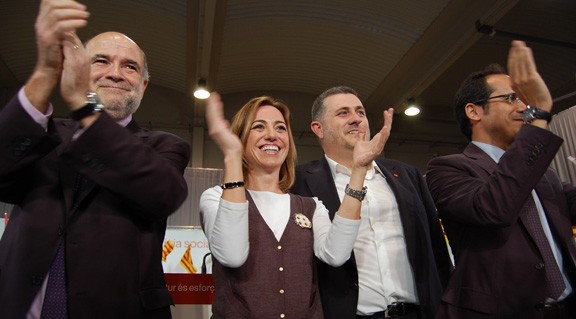 Chacón i Geli, en un acte de campanya del 2010.