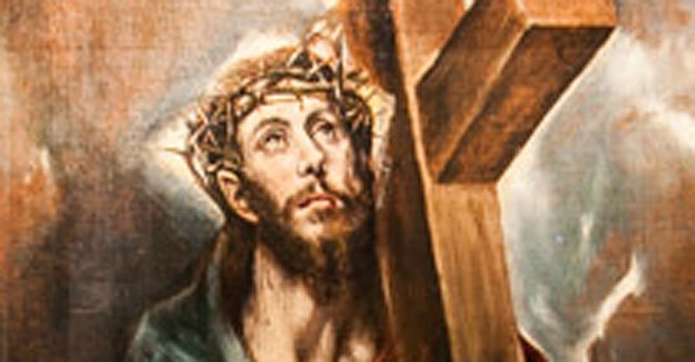 Detall del «Crist abraçat a la creu»