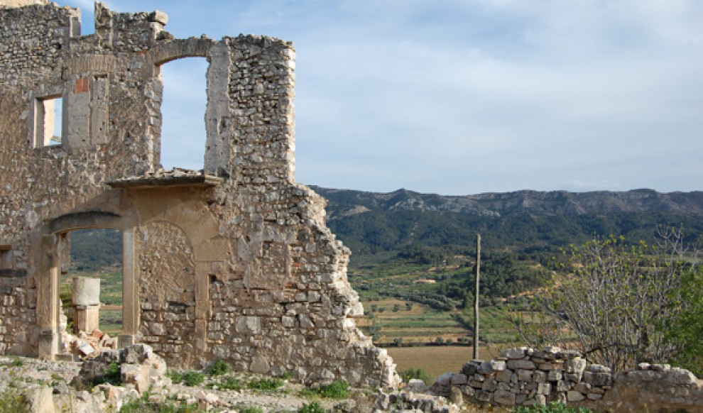 Imatge del poble vell de Corbera d'Ebre