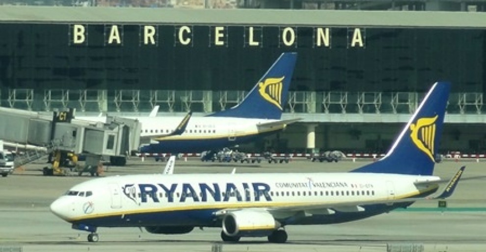 Un avió de Ryanair, a Barcelona