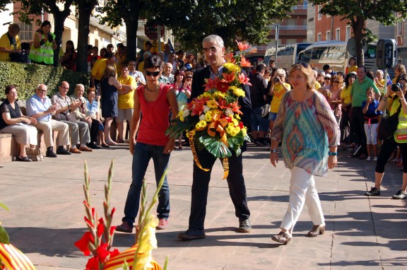 Ofrena de la ciutat de Berga, amb Juli Gendrau, Anna Maria Guijarro i Ermínia Altarriba