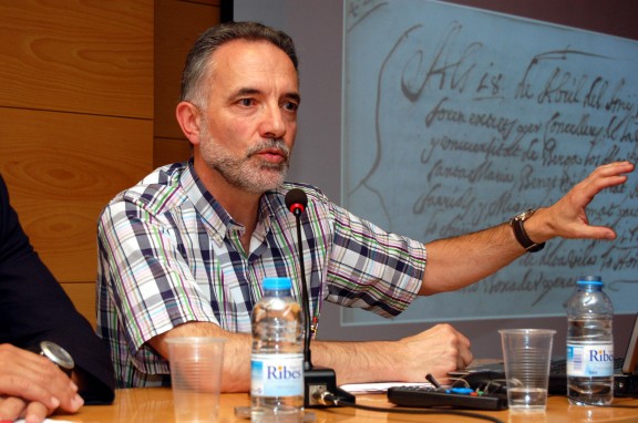 L'historiador i responsable de l'Arxiu Comarcal del Berguedà, Xavier Pedrals
